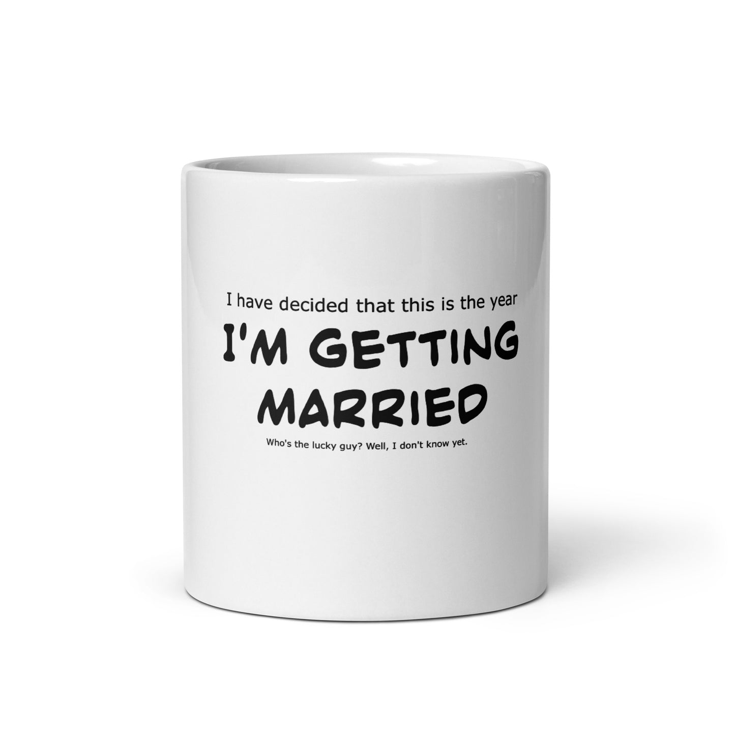 I'm getting married, Wedding, Bride, Marriage, White glossy mug