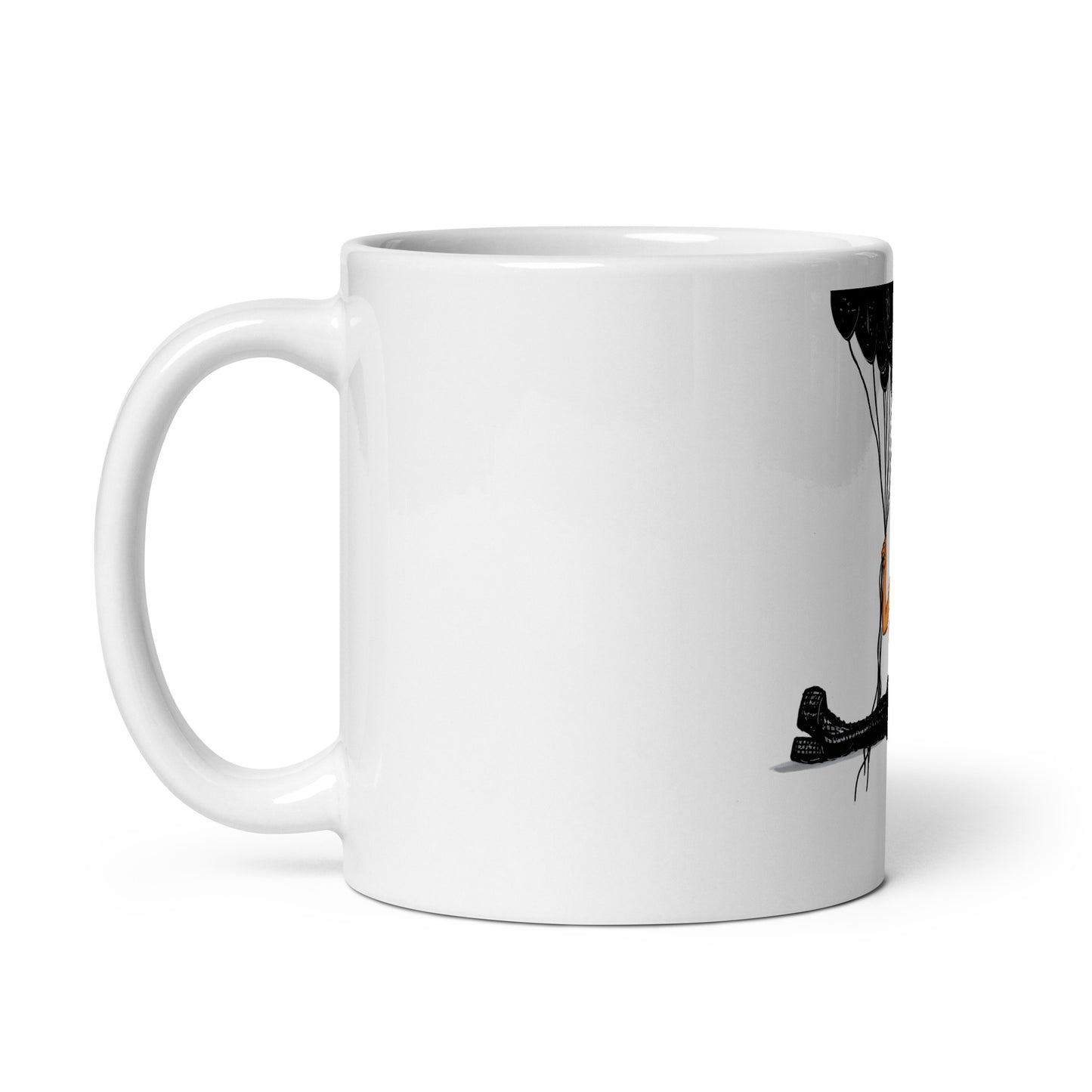 Avril, White glossy mug