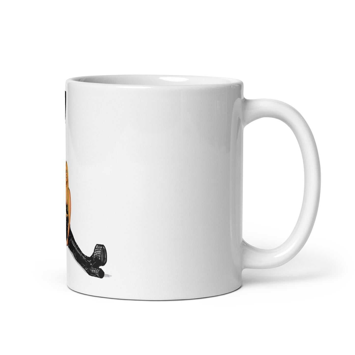 Avril, White glossy mug