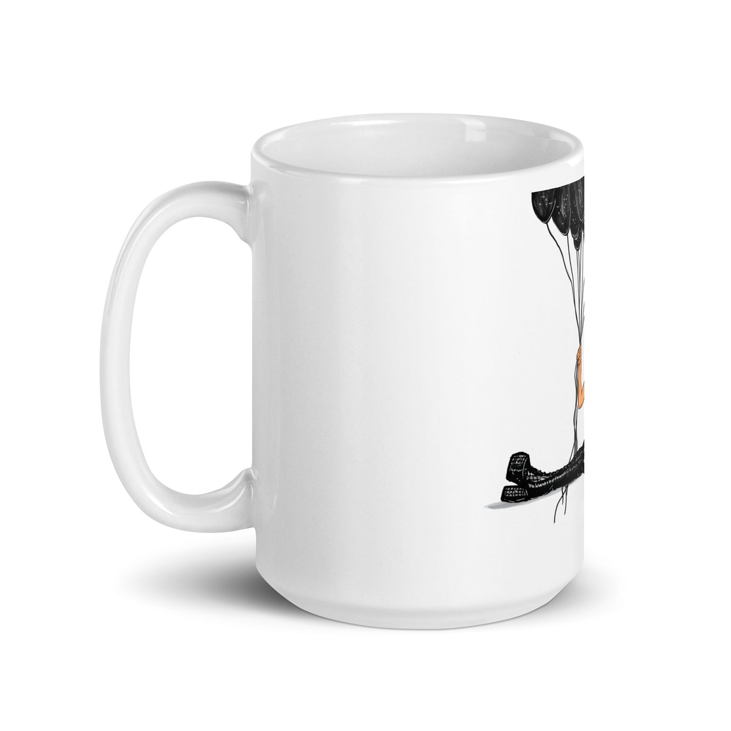 Avril, White glossy mug