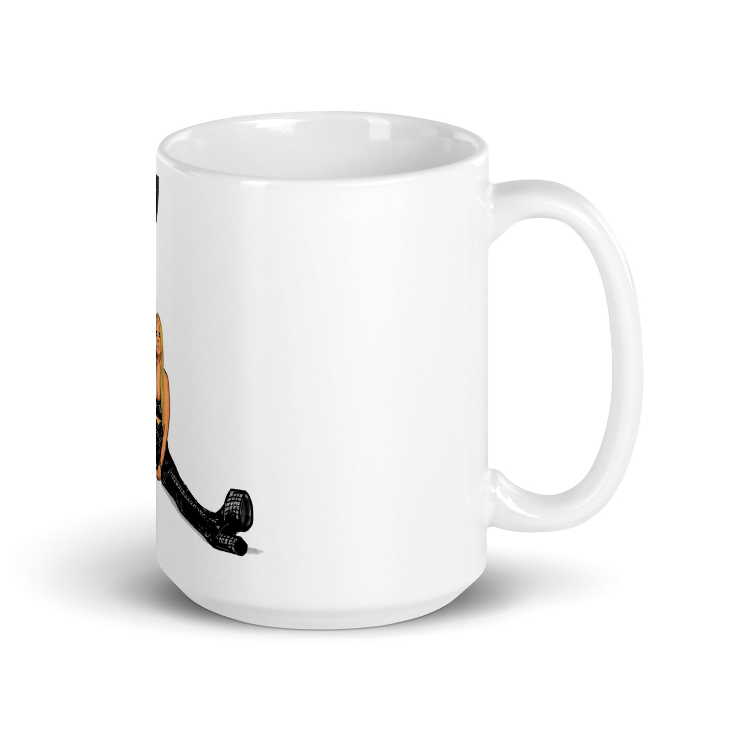 Avril, White glossy mug