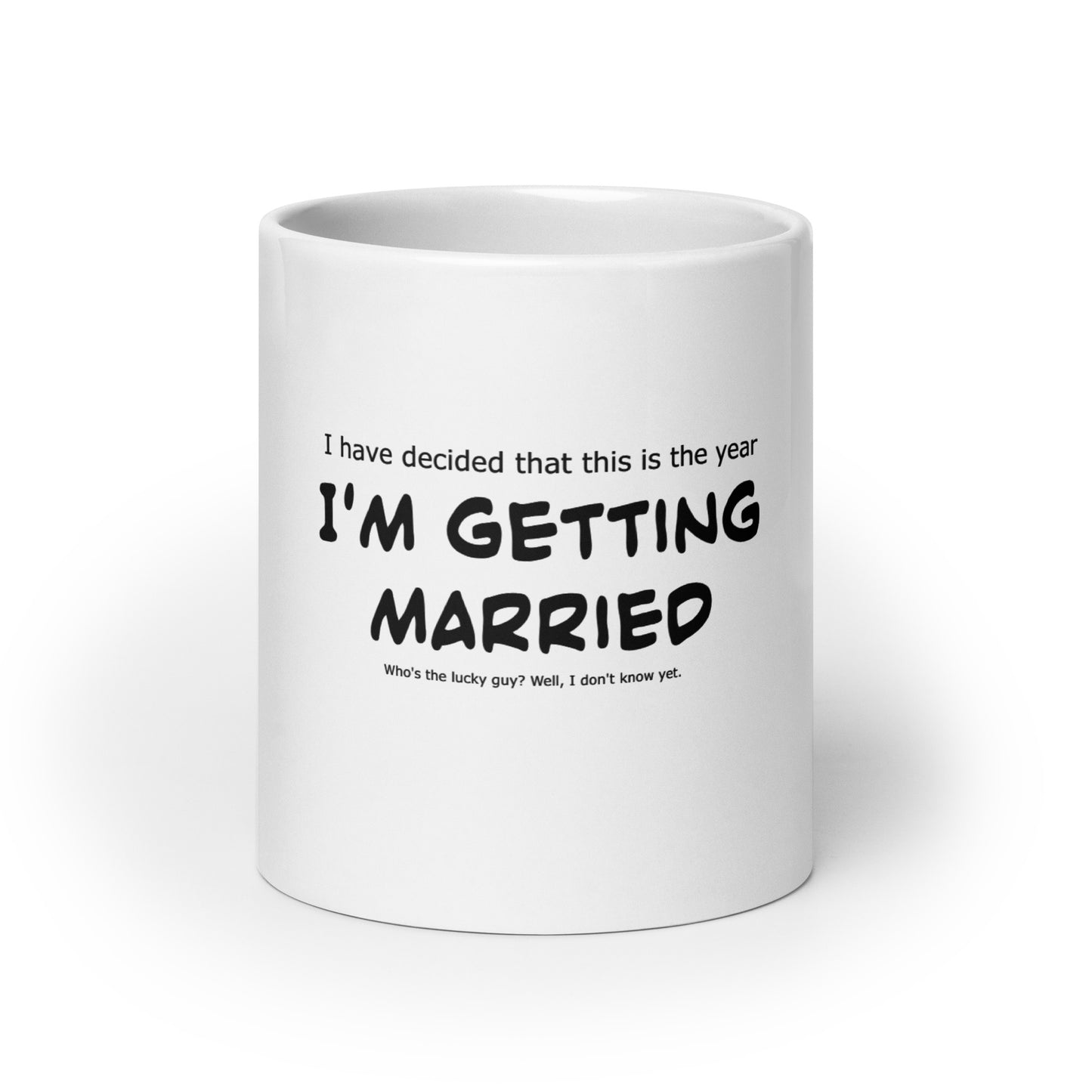 I'm getting married, Wedding, Bride, Marriage, White glossy mug