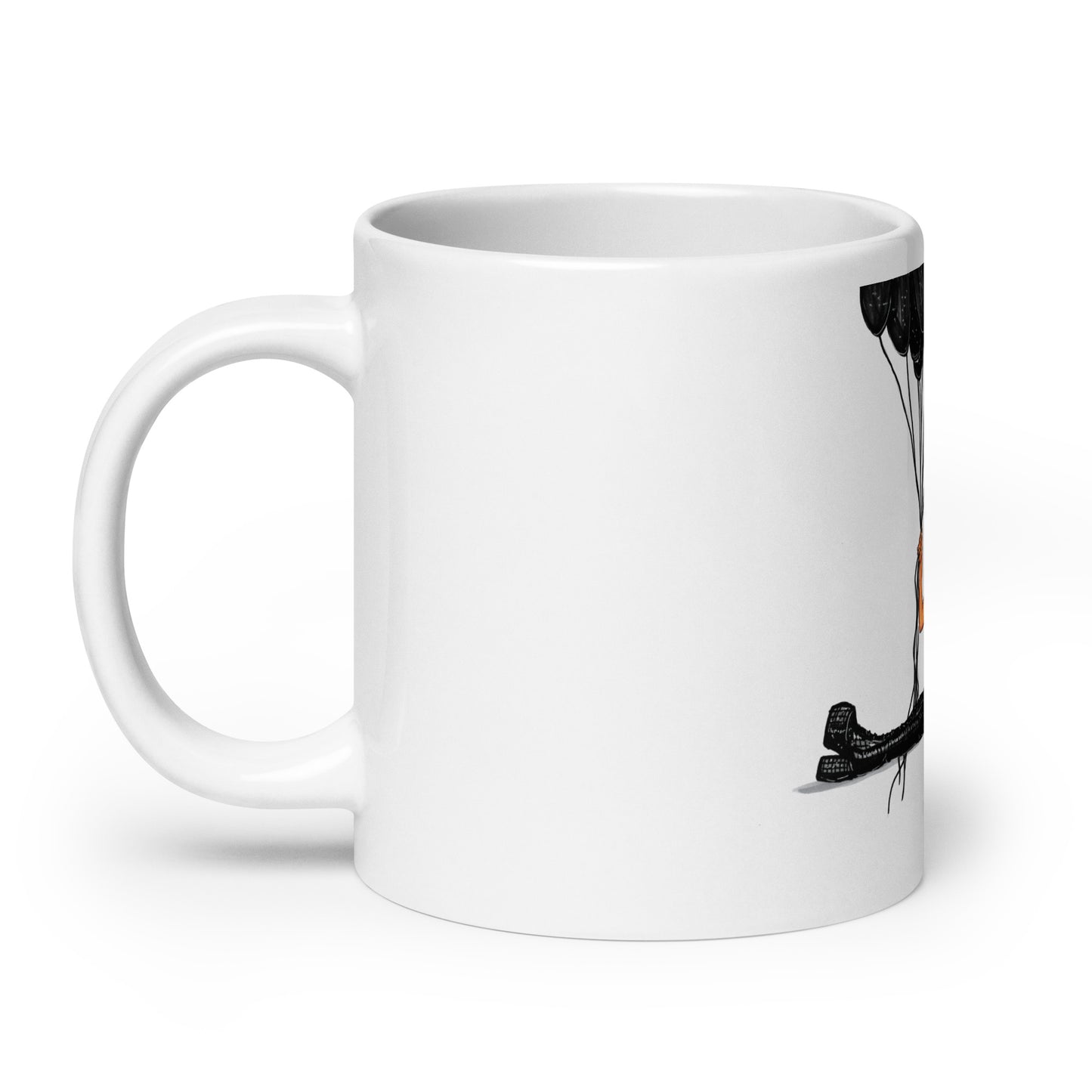 Avril, White glossy mug