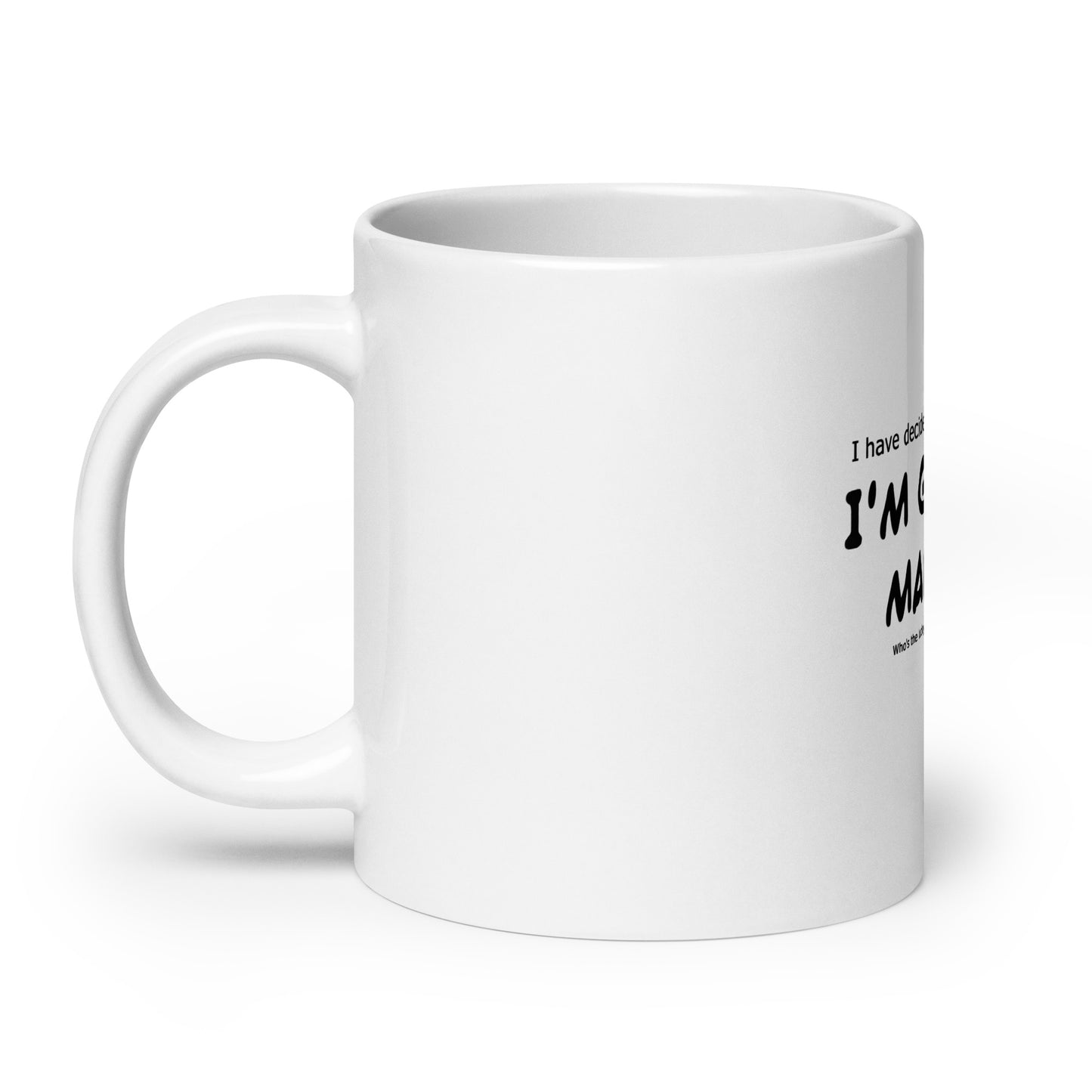 I'm getting married, Wedding, Bride, Marriage, White glossy mug