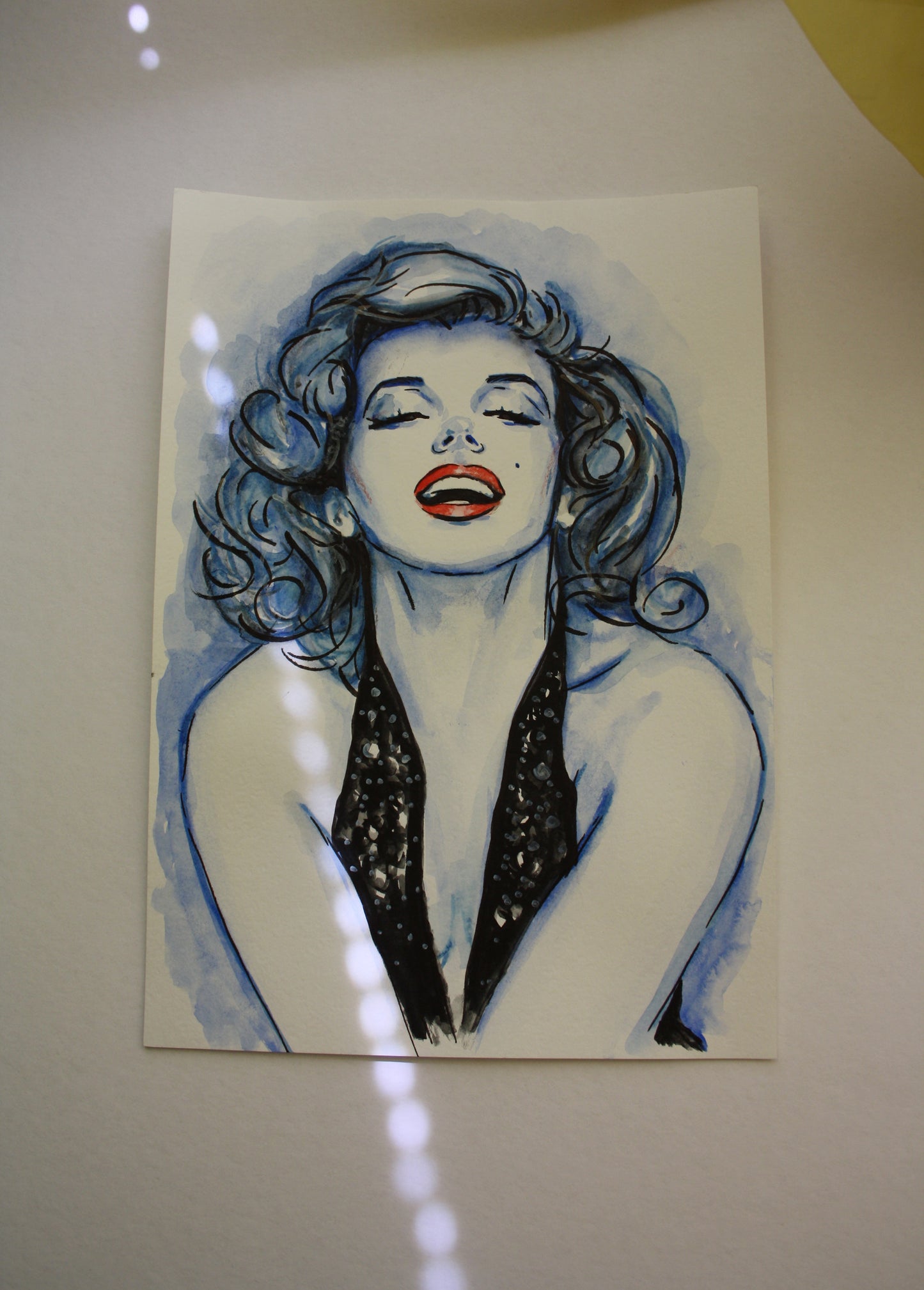 Marilyn Monroe, ORIGINAL Watercolour Painting, Artwork by Svetlana Pelin