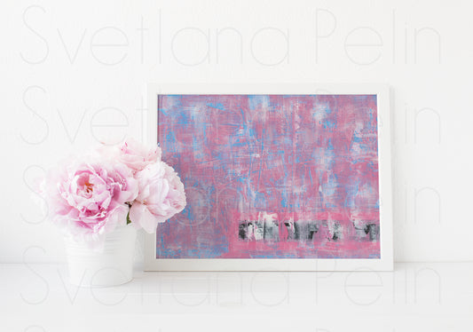 Emotion Series: Composure, Abstract Acrylic Painting, ART PRINT Signed by Artist