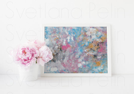 Modern Abstract Art, Acrylic Painting, ART PRINT Signed by Artist