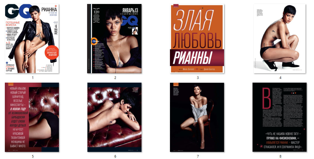 Rihanna, Russian magazine, Cover, DIGITAL LISTING, Instant Download