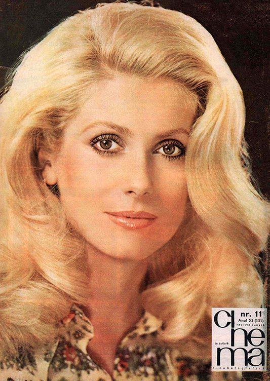 Catherine Deneuve, Romanian magazine, Cover, DIGITAL LISTING, Instant Download