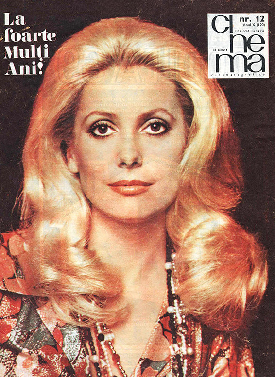 Catherine Deneuve, Romanian magazine, Cover, DIGITAL LISTING, Instant Download