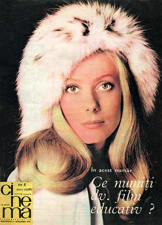 Catherine Deneuve, Romanian magazine, Cover, DIGITAL LISTING, Instant Download