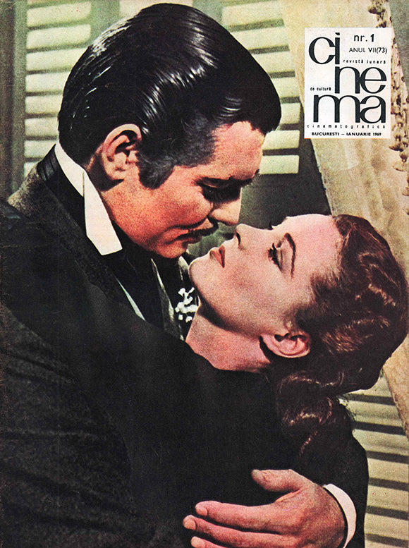 Gone with the Wind, Clark Gable, Rhett Butler, Vivien Leigh, Scarlett O'Hara, Romanian magazine, Cover, DIGITAL LISTING, Instant Download