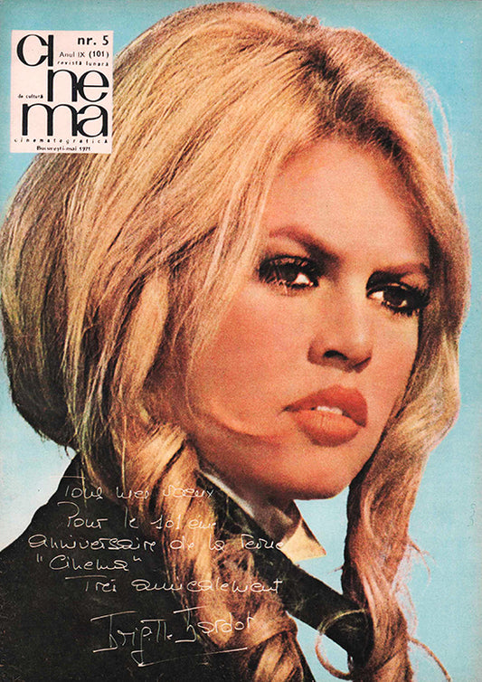 Brigitte Bardot, Romanian magazine, Cover, DIGITAL LISTING, Instant Download