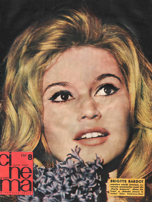 Brigitte Bardot, Romanian magazine, Cover, DIGITAL LISTING, Instant Download