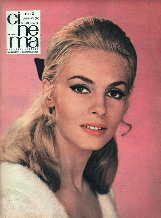 Michèle Mercier, Romanian magazine, Cover, DIGITAL LISTING, Instant Download