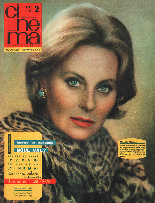 Michèle Morgan, Romanian magazine, Cover, DIGITAL LISTING, Instant Download